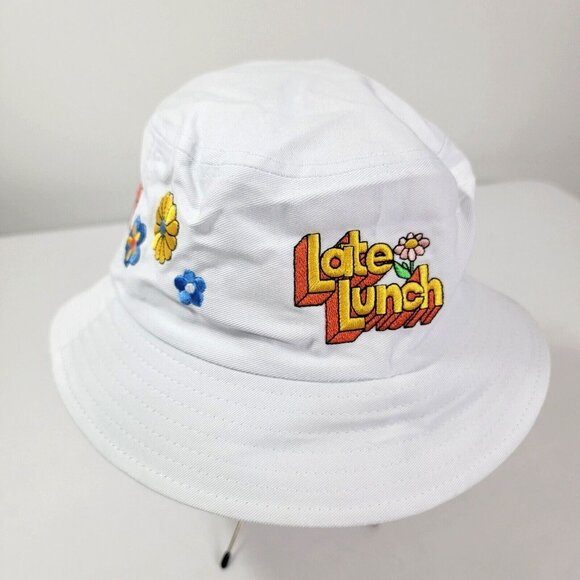 Late Lunch DABSMYLA Bucket Hat One Size Fits Most White Sean Wotherspoon NEW NWT - Picture 1 of 6